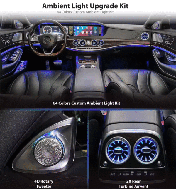 طقم مرسيدس بنز الفئة E 2017-2023 مكون من 5 قطع (لون نشط) W213 CP1746