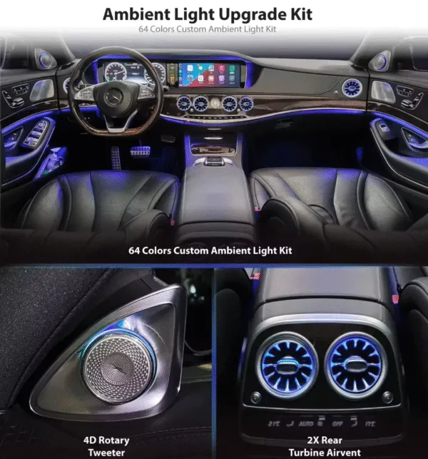 طقم مرسيدس بنز الفئة E 2017-2023 مكون من 5 قطع (لون نشط) W213 CP1746