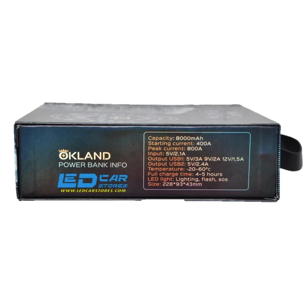 OKLAND POWER 4 BANK 800A 18W Cable