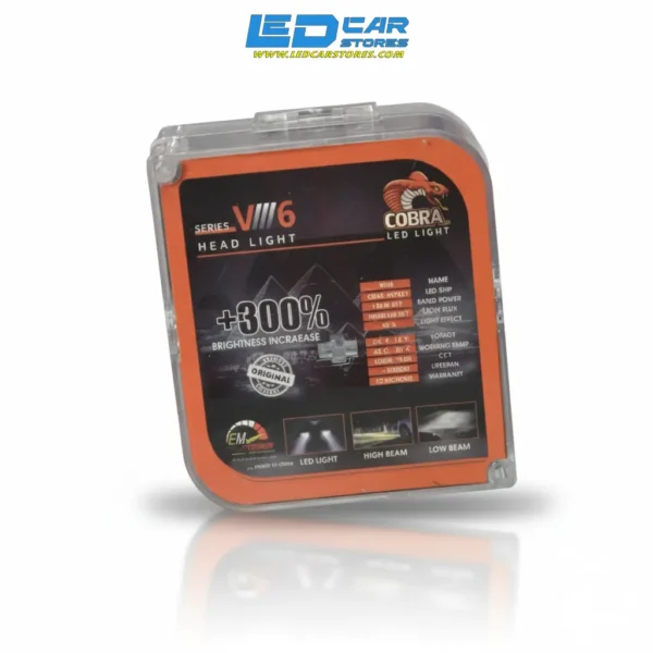 لمبات ليد COBRA 130W | إضاءة سيارة فائقة (18000 لومن)
