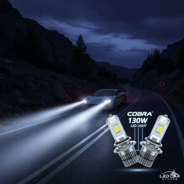 لمبات ليد COBRA 130W | إضاءة سيارة فائقة (18000 لومن)