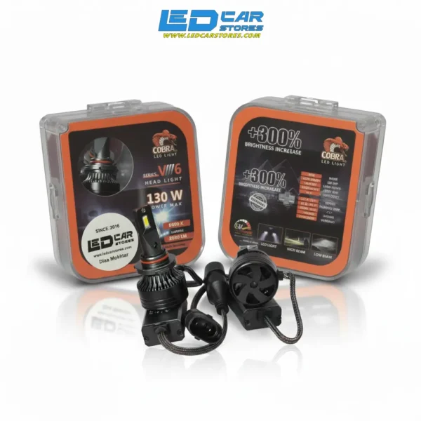 لمبات ليد COBRA 130W | إضاءة سيارة فائقة (18000 لومن)