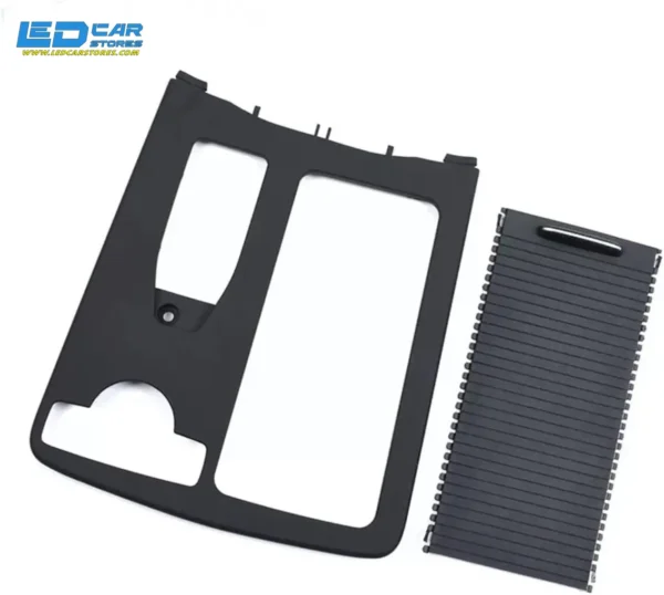 غطاء كونسول مرسيدس W204 W207 W212 ومصراع حامل أكواب (أسود)