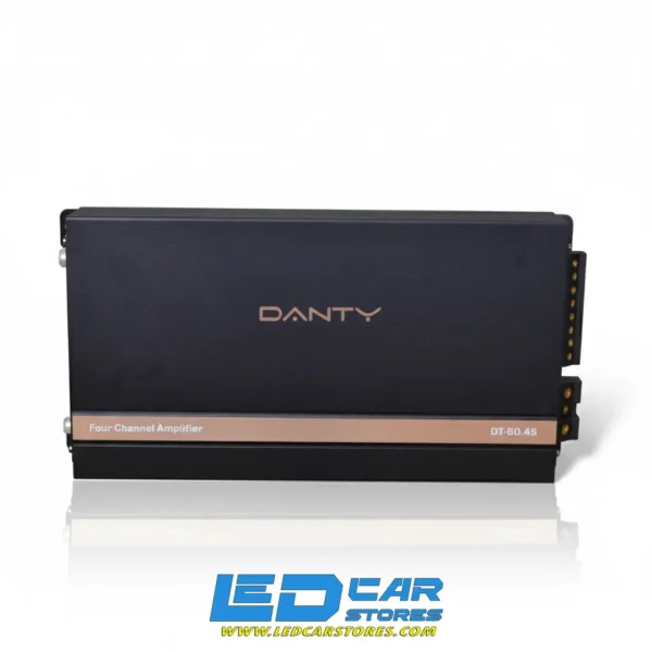 جي إم دانتي DT-80.4 - مضخم صوت 4 قنوات 320 واط RMS للسيارة