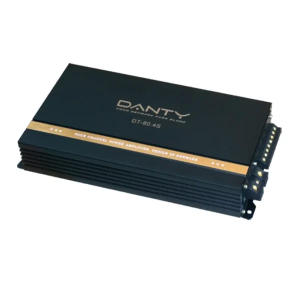 جي إم دانتي DT-80.4 - مضخم صوت 4 قنوات 320 واط RMS للسيارة