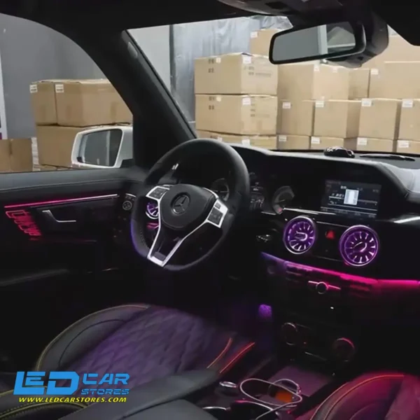 طقم إضاءة محيطة 64 لون لمرسيدس GLK X204 (2012-2015)